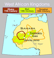 West Africa Map - 1500