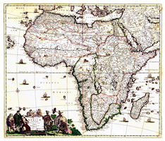 Africa Map - 1688