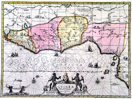 West Africa Map - 1700