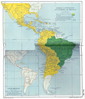 Latin America History Map 1800