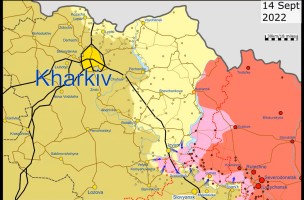 A timelapse of the Ukrainian offensive in Kharkiv Oblast so far. (Approximate situation each day as of 00:00 UTC)