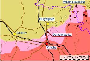 Russian forces have captured the settlement of Dorozhnyanka, South of Hulyaipole.