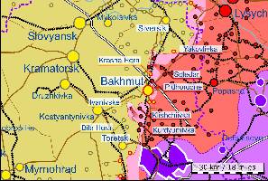 Russian forces continue their advances to both the north and southwest of Bakhmut