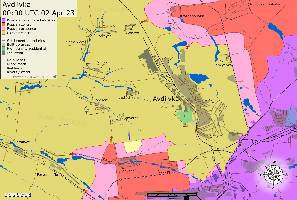 Ukrainian forces have pushed part of the Russian line back in the area between Sjeverne and Vodyane.