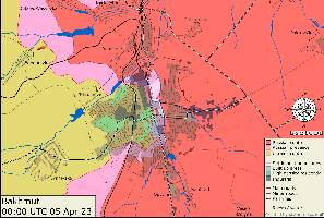 Russian forces have connected their northern and southern areas of control within the city.