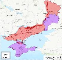 Russian forces in Ukraine have been developing an extensive series of defensive fortifications a few kilometres behind the current frontline. They are shown below, overlaid on the latest frontline map. Excellent work by @bradyafr in identifying and mapping the fortifications.