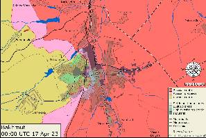 Russian forces have made a small advance along the rail line in the south.