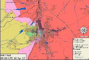 Russian forces have made progress in the north of the city.