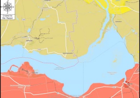As vast amounts of water continue to flow out of the Kakhovka Reservoir, through the destroyed Kakhovka dam, the islands in the reservoir have grown significantly. The reducing water level has also unveiled the submerged channel of the Dnipro River.