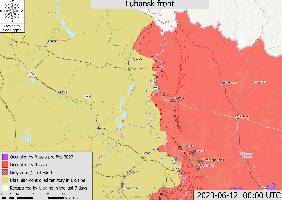 Ukrainian forces have made a small advance in the forests south of Kreminna on the Luhansk front.