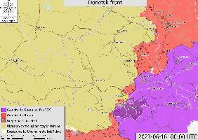 Southwest of Bakhmut, Ukrainian forces have advanced towards Klishchiivka from Ivanivske.