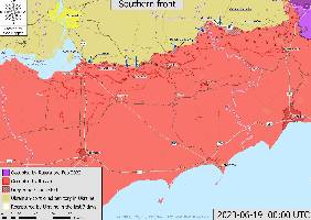 Ukrainian forces have taken back control of the settlement of P'yatykhatky.