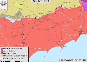 A closeup of the southern front.