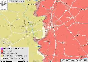 Southwest of Bakhmut, Ukrainian forces have crossed to the east side of the canal.