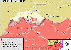 On the Southern front, Ukrainian forces have liberated the settlement of Staromaiors'ke.