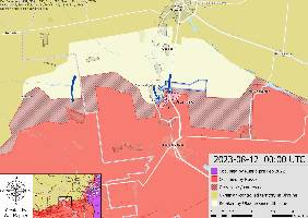 Russia have retaken positions south of Berkhivka near Bakhmut.