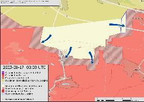 Near Robotyne, Ukraine has advanced west of Novopokrovka.