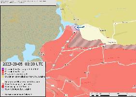In Kam'yans'ke, Ukraine has advanced and taken positions south of the river.