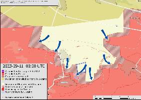 Ukraine has advanced closer to the edge of Novoprokopoivka, south of Robotyne.