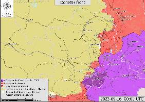 South of Bakhmut, Ukraine has taken back control of more of Klishchiivka, while Russia attempts to hold on to the northern edge. Andriivka is now in the grey zone after Russia was forced to withdraw. Awaiting confirmation of Ukraine taking up positions in the village.