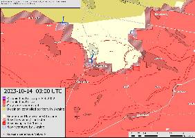 There have been mnimal changes to control around Robotyne this week. Ukraine briefly advanced into the north of Novoprokopivka, but appear to have been pushed out again.