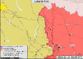 Ukrainian forces have advanced to the edge of Russian controlled Lyman Pershyi, north of Kyp'yans'k.