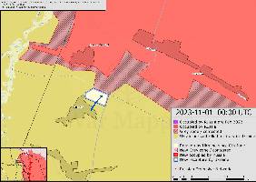 After a Ukrainian advance to south of Lyman Pershyi two weeks ago, Ukraine has now also advanced into what was previously grey zone north of Syn'kivka.