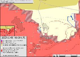 Around Robotyne, Ukrainian forces have captured Russian positions on the Eastern flank of the salient.