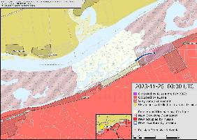 The grey zone on the Southern bank of the Dnipro River has been expanded in the settlement of Krynky as Ukraine continues to maintain control of their bridgehead there.