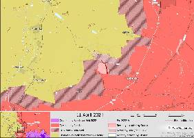 Russia has advanced and taken Ukrainian positions between Vesele and Spirne.