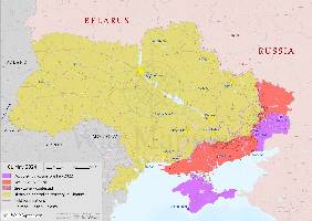 An overview map of the situation on the ground in Ukraine as of 18th May 2024.