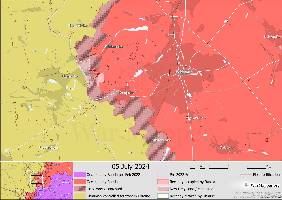 Russia has taken control of most of the 'Kanal' district on the east side of the canal in Chasiv Yar, with the remainder of the district contested.