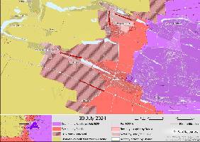 Russia has captured the remainder of the main districts of the settlement of Krasnohorivka and also secured positions in the east of Maksymil'yanivka.