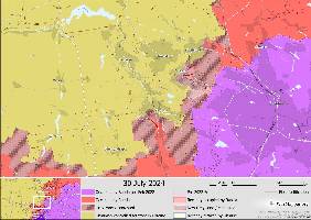 Russia has made further advances east of Toretsk.