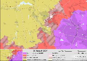 In the area near Toretsk, Russia has continued to make gradual progress, entering the outskirts of the settlement from the south.
