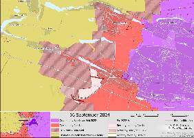 Russian troops have secured new positions southwest of Mar'inka.