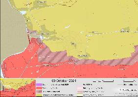 Russia has crossed the dried inlet in Kam'yans'ke and established positions on the northern side.
