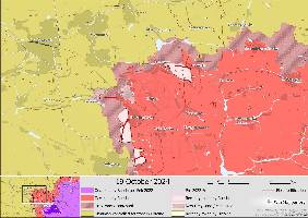 Russia has continued to make advances south of the city of Pokrovsk. They have advanced west to into Lysivka and have increased pressure on Selydove from the north.