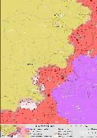A wider look at the Donetsk frontline, and the Russian advances south of Pokrovsk over the past 2 weeks.