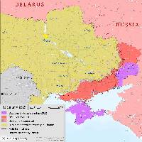 In 2024, Russian forces expanded their control in Ukraine by approximately 3,200 km², increasing the total occupied area to 18.14% of the country. This represents an additional 0.54% of Ukraine's total territory coming under Russian control during the year. As of the end of December 2024, Russia occupied 18.14% (+0.07%) of Ukraine, including Crimea and the areas of Donetsk and Luhansk occupied before 2022, shown in purple. This represents a net gain by Russia of approximately 408km² over the month.