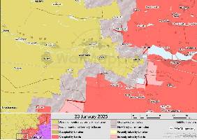 Russia continues to secure positions west of Kurakhove.