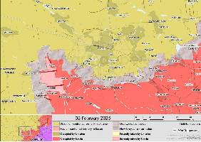 The advance wrapping around the west of Pokrovsk has continued to develop with Russian forces taking Solone and entering Udachne.