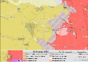 East of Sivers'k, Russia has entered the eastern outskirts of the settlement of Verkhnokamianske.