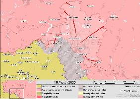 In Kursk, Russian forces have successfully pushed Ukrainian units out. Continued pressure on the flanks of the incursion ultimately forced the withdrawal. While some Ukrainian elements may still be present in the forests to the south, the incursion can largely be considered over.