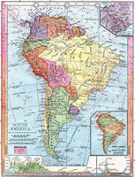 South America History Map 1872