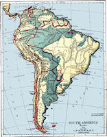 South America History Map 1882