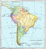 South America History Map 1897