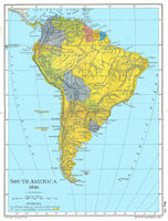 South America History Map 1910