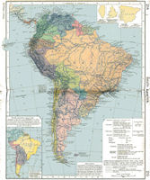 South America History Map 1923