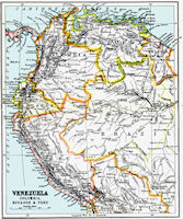 South America History Map 1911